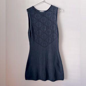 Knitted dress - dark blue